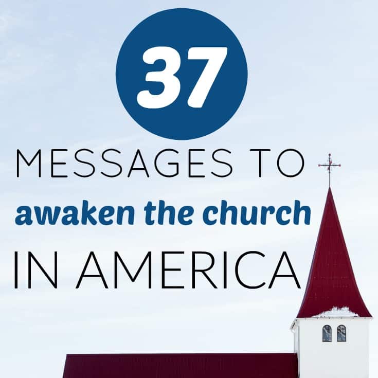 What will awaken the church in America? I join my voices with many others to call the church in America back to truth and God's Word! Click here to find 37 messages to Awaken the church.