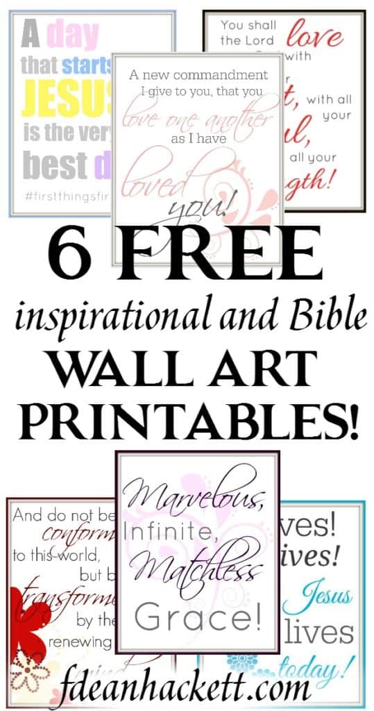 6 Free Inspirational Printables – Foundational