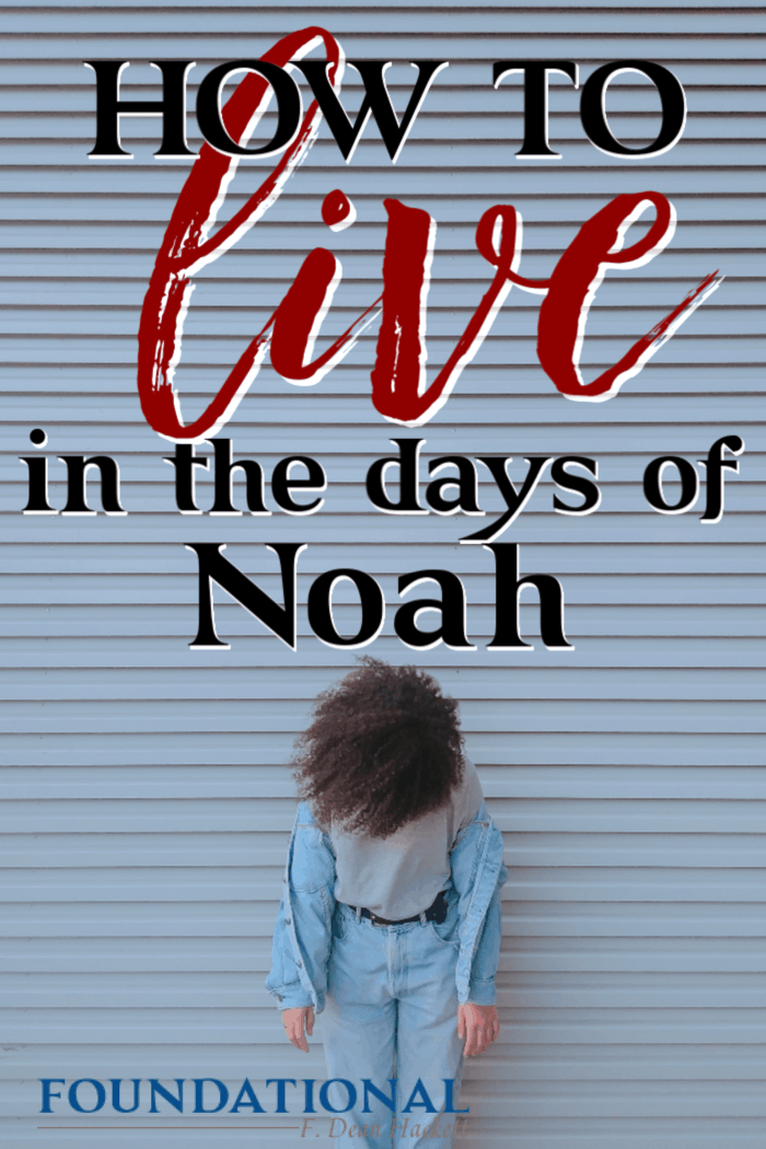 Jesus said that there would come a time when it would be as it was in the days of Noah, when wickedness would overtake mankind. #Foundational #lastdays #rapture #Christianliving #Bible 