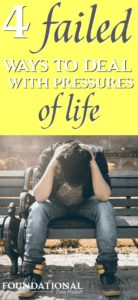 The way Christians deal with pressures of life is vital if they are going to live victorious Christian lives. #Christianliving #Bible #Spiritualgrowth #God #stress #kingdomofGod