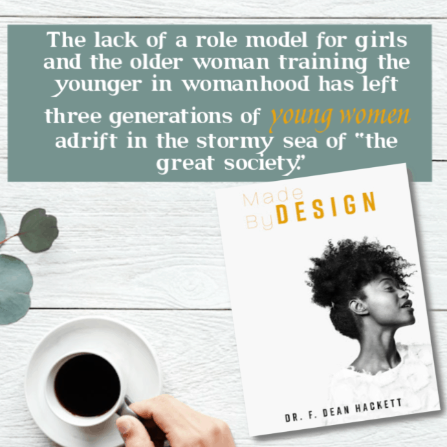 The lack of a role model for girls and the older woman training the younger in womanhood has left three generations of young women adrift in the stormy sea of “the great society.” #alittlerandr #womeninministry #women #genderroles #preach #church