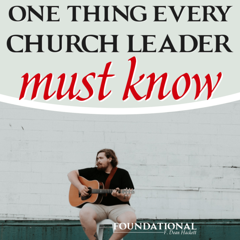 One Thing Every Church Leader Must Know