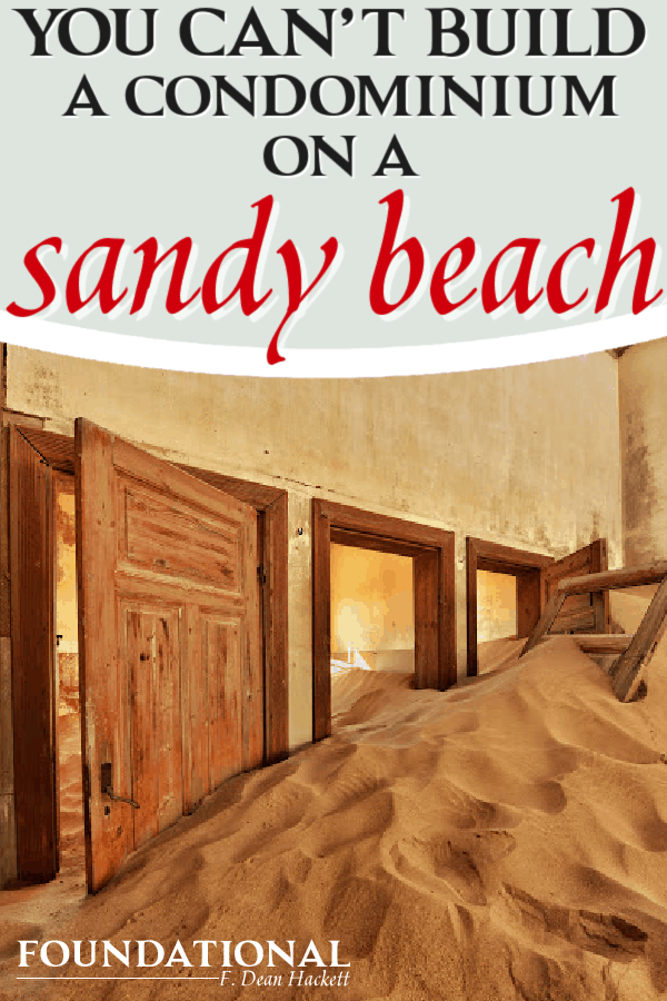 house filled with sand