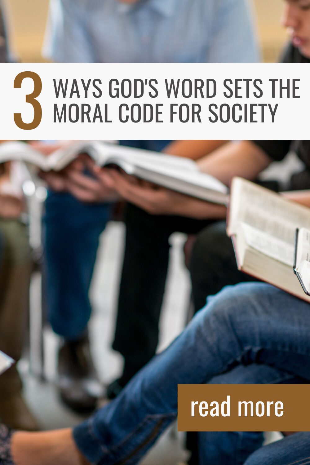 group of people holding open Bibles on their lap