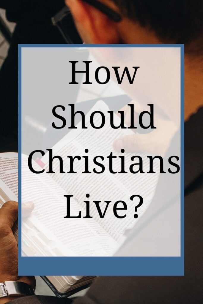 man studying how should Christians live