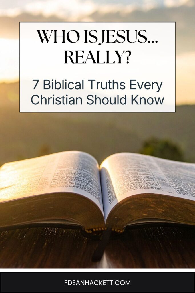 who is Jesus - open Bible at sunset